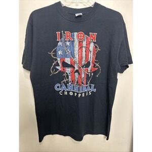 IRON CANNIBAL CHOPPERS RIDE THE‎ BEST EAT THE REST T-Shirt L